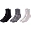 Pair Of Thieves 3-pack Blackout Whiteout Ankle Socks In Grey