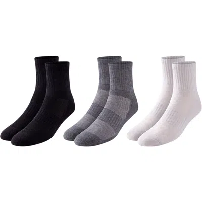 Pair Of Thieves 3-pack Blackout Whiteout Ankle Socks In Grey
