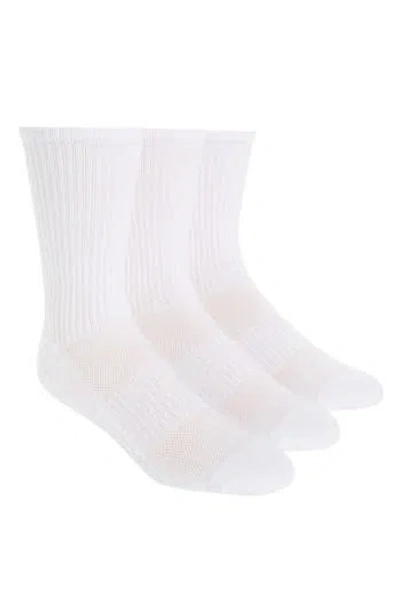 Pair Of Thieves 3-pack Blackout Whiteout Crew Socks In White/black