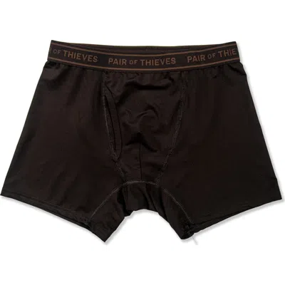 Pair Of Thieves 3-pack Stretch Performance Boxer Briefs In Oil Blue