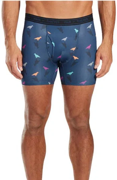 Pair Of Thieves 4-way Performance Boxer Briefs In Blue