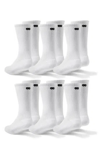 Pair Of Thieves 6-pack Sporty Cushion Crew Cut Socks In Whiteblac