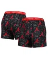 Pair Of Thieves Men's  Gray, Black Atlanta Braves Super Fit 2-pack Boxer Briefs Set In Gray,black