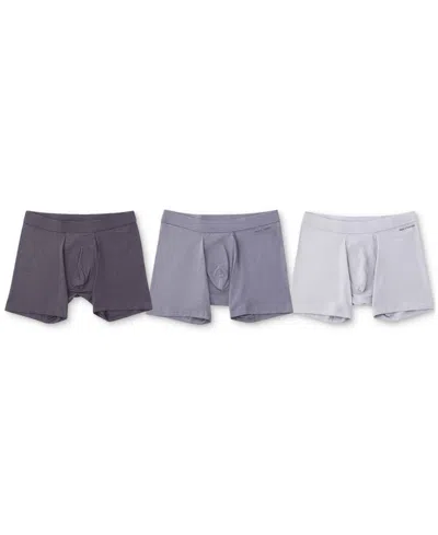 Pair Of Thieves Men's Quick Dry 3-pk. Action Blend Cotton 5" Boxer Briefs In Grey