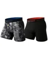 Pair Of Thieves Men's Superfit Breathable Mesh Boxer Briefs 2 Pack In Black