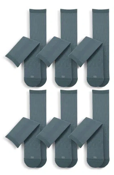 Pair Of Thieves Superiair 6-pack Cushion Crew Socks In Blue