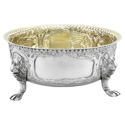 Pre-owned Pairpoint Brothers 1 Antique Sterling Silver Sugar Bowl By Pairpoint Brothers, London, 1921 In Sand