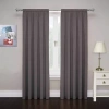 Pairs To Go Cadenza Rod Pocket Light-filtering Set Of 2 Curtain Panel In Gray