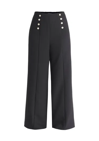 Paisie Women's Button Waist Trousers In Black