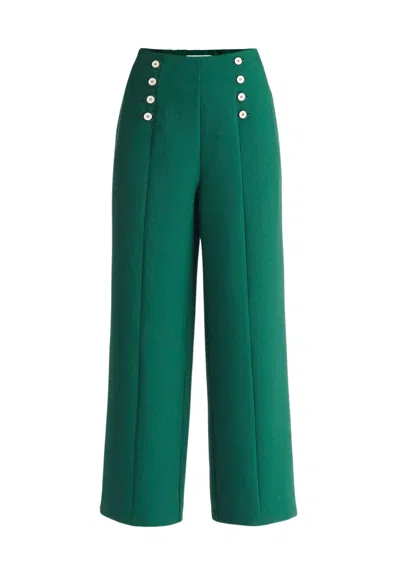 Paisie Women's Button Waist Trousers In Green