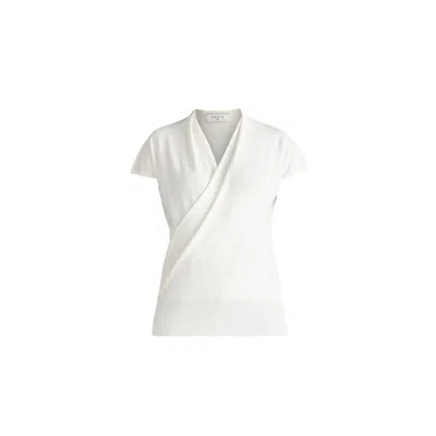 Paisie Women's Cap Sleeve Wrap Top In White
