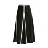 Paisie Women's Contrast Trim Maxi Skirt In Black And Beige In Beige/black