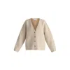 Paisie Women's Neutrals Two-tone Cardigan In Cream In White