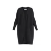 Paisie Women's  Longline Ribbed Cardigan In Black In Black