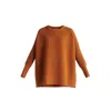 Paisie Women's  Ribbed Jumper In Brown In Brown