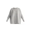 Paisie Women's  Ribbed Jumper In Light Grey In Grey