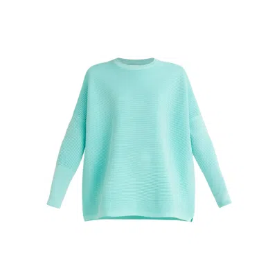 Paisie Women's  Ribbed Jumper In Mint Green