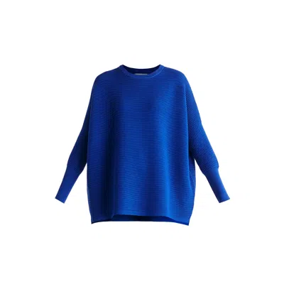 Paisie Women's  Ribbed Jumper In Royal Blue