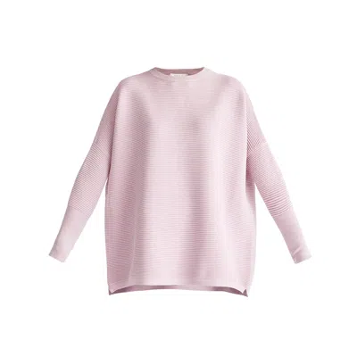 Paisie Women's Pink / Purple  Ribbed Jumper In Light Purple In Pink/purple