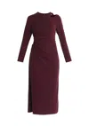 Paisie Women's Pink / Purple Sparkly Cut Out Dress In Purple In Pink/purple