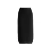 Paisie Women's Ribbed Midi Skirt In Black In Black