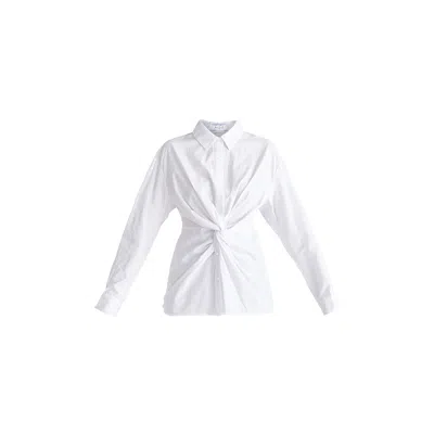Paisie Women's Twist Detail Shirt In White