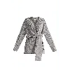 Paisie Women's Wrap Side Tie Knit Jumper In Grey In Grey