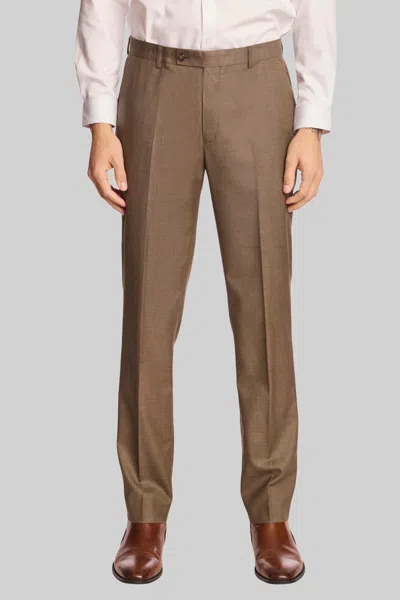 Paisley &amp; Gray Paisley & Gray Men's Modern Fit Sharkskin Pants In Brown