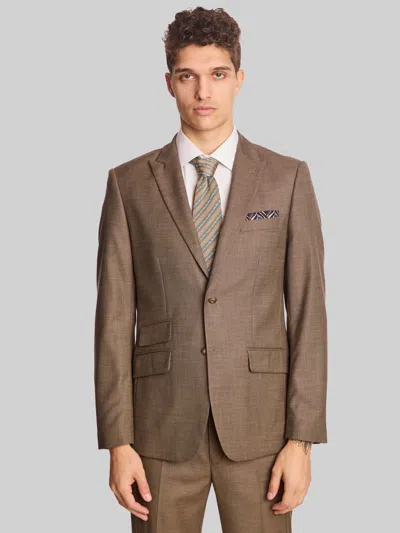 Paisley &amp; Gray Paisley & Gray Men's Modern Fit Sharkskin Suit Jacket In Brown