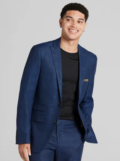 Paisley &amp; Gray Paisley & Gray Men's Slim Fit Check Suit Jacket In Blue