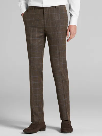 Paisley &amp; Gray Paisley & Gray Men's Slim Fit Plaid Suit Pants In Multi