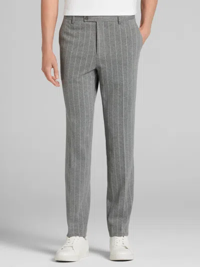 Paisley &amp; Gray Paisley & Gray Men's Slim Fit Stripe Suit Pants In White