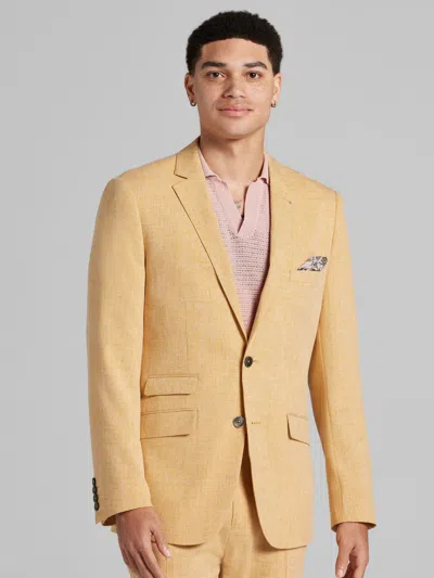 Paisley &amp; Gray Paisley & Gray Men's Slim Fit Suit Jacket Mustard - Size: 44 Regular In Orange