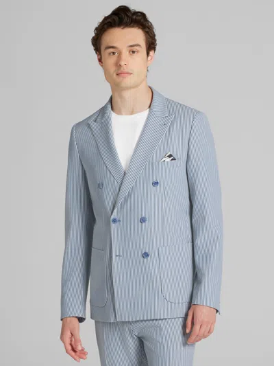 Paisley &amp; Gray Paisley & Gray Men's Slim Fit Suit Seersucker Jacket In Blue