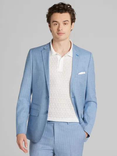 Paisley &amp; Gray Paisley & Gray Men's Slim Fit Suit Stripe Jacket In Blue