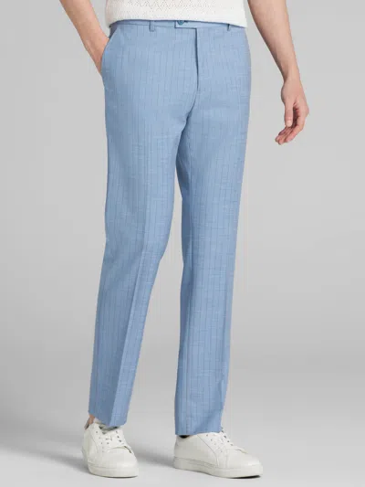 Paisley &amp; Gray Paisley & Gray Men's Slim Fit Suit Stripe Pants In Blue