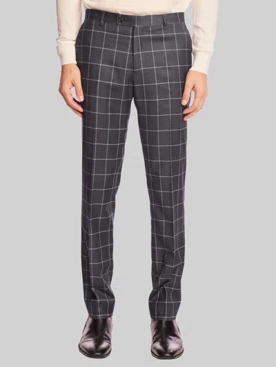 Paisley &amp; Gray Paisley & Gray Men's Slim Fit Windowpane Plaid Pants
