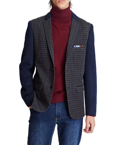 Paisley & Gray Altemus Contrast Sleeve Jacket In Blue