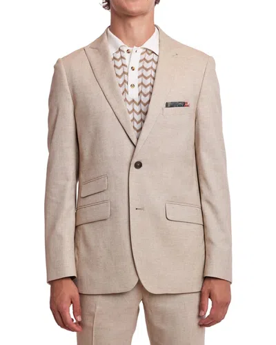 Paisley & Gray Ashton Slim Fit Linen-blend Jacket In Neutral
