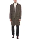 Paisley & Gray Big Boy Overcoat In Brown