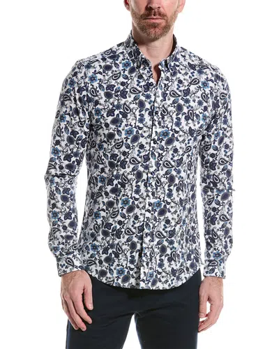 Paisley & Gray Brian Slim Fit Shirt In Blue