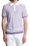 Paisley & Gray Chevron Open Knit Polo