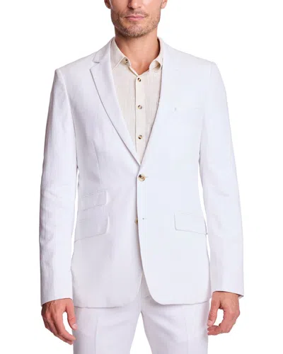 Paisley & Gray Dover Linen-blend Jacket In White