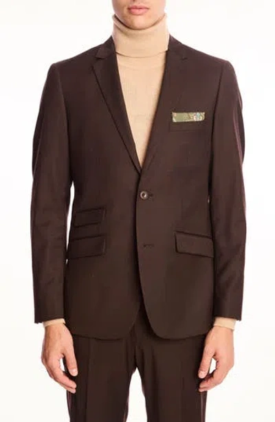 Paisley & Gray Dover Slim Fit Blazer In Brown