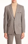 Paisley & Gray Dover Slim Fit Gray Pinstripe Blazer In Gray