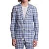 Paisley & Gray Dover Slim Fit Plaid Sport Coat In Blue