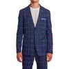 Paisley & Gray Dover Slim Fit Plaid Sport Coat In Blue