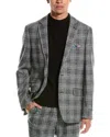 Paisley & Gray Dover Slim Fit Wool-blend Jacket In Black