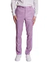 Paisley & Gray Downing Slim Flat Front Dress Pants In Multi