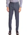 Paisley & Gray Downing Slim Fit Flat Front Dress Pants In Blue